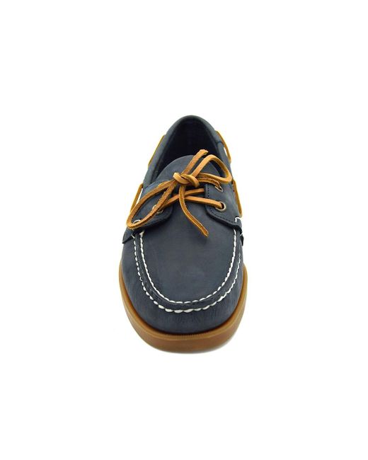 Sebago Blue Portland Crazy Horse 70015H0 Boat Shoe for men