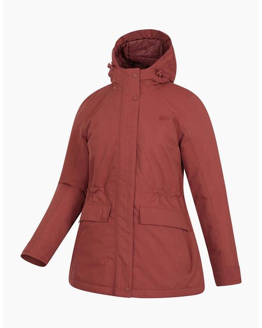 Mountain Warehouse Red Ladies Maple Waterproof Padded Jacket