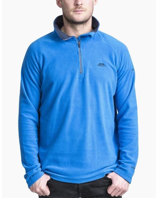 Trespass Gray Blackford Half Zip Pullover Fleece for men