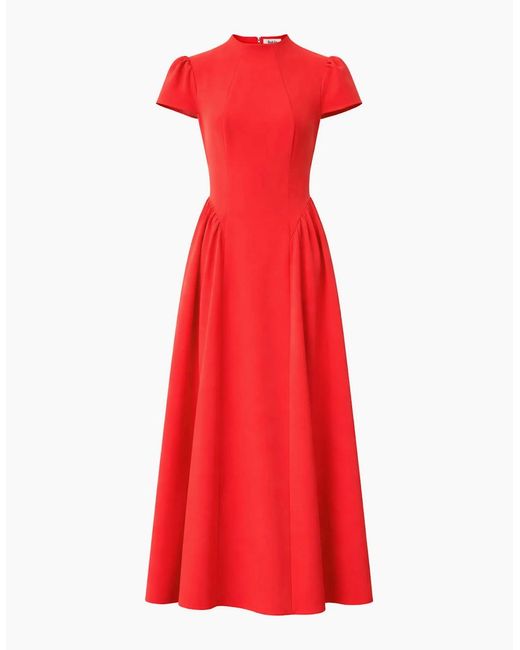 Ro&zo Red Mariam Cap Sleeve Maxi Dress