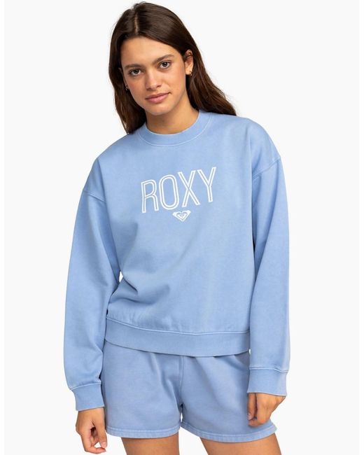 Roxy Blue Unitll Daylight Crew Neck Sweatshirt