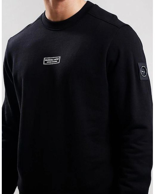Marshall Artist Blue Siren Box Crewneck Sweatshirt for men
