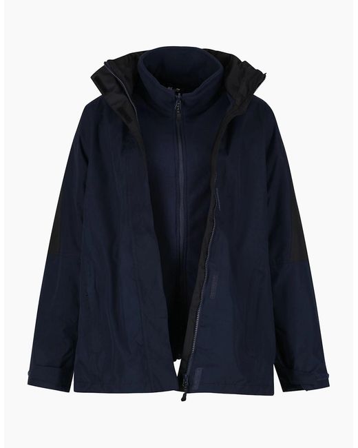 Regatta Blue Ladies Defender Iii 3-In-1 Jacket (Waterproof & Windproof)