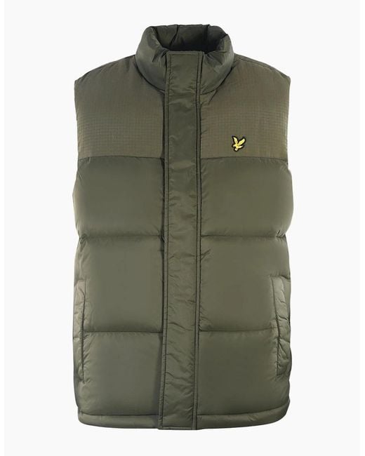 Lyle & Scott Green Lyle & Scott Trek Wadded Gilet