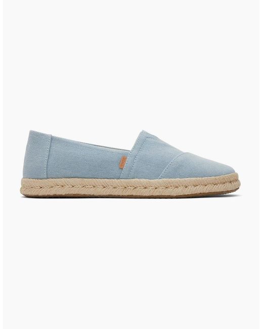 TOMS Blue Alpargata Rope 2.0 Textile Light Espadrilles