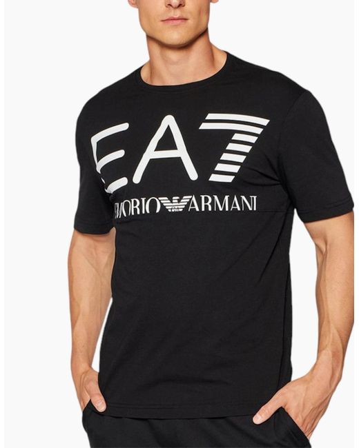 Armani Black Ea7 6Kpt23 T Shirt Emporio Summer Casual Cotton Top Tee for men