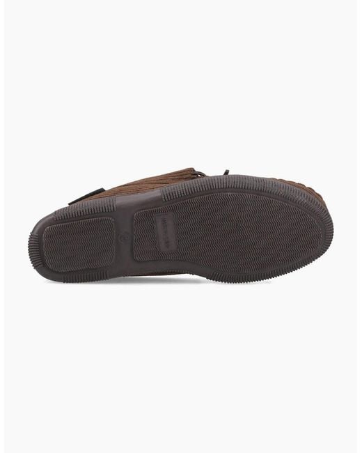 Hush Puppies Brown Ace Cord Polyester Slippers for men