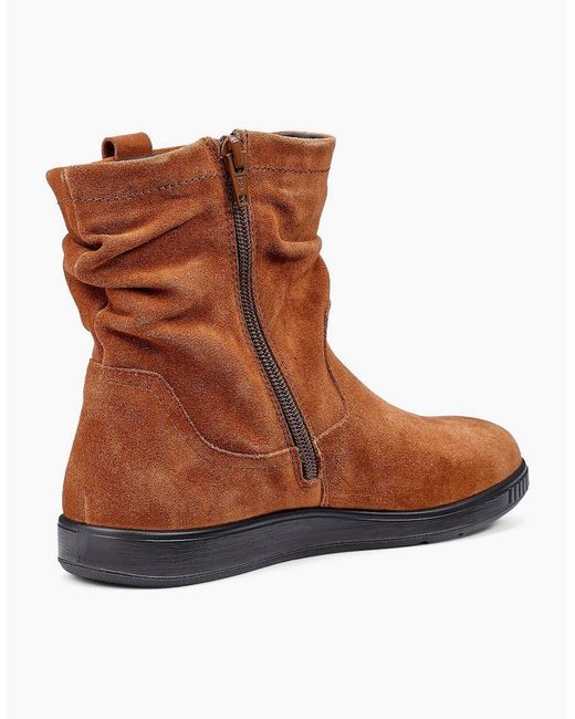 Hotter Brown Sprite Ankle Boots