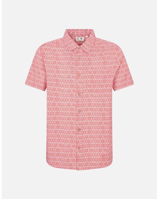 Mountain Warehouse Pink Preston Illustration Shirt for men