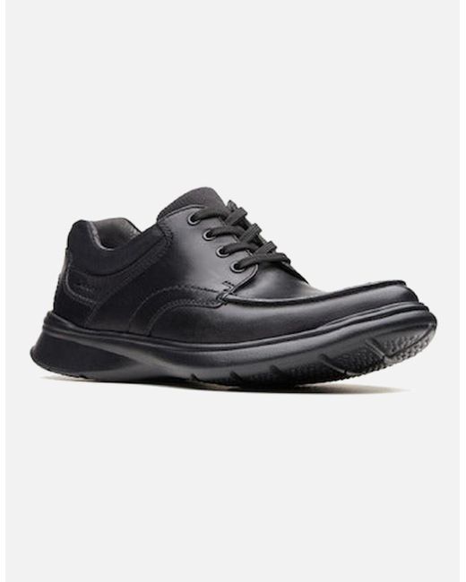 Clarks Black Cotrell Edge Smooth H Wide Fit for men