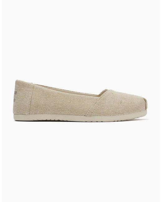 TOMS Natural Alpargata Ballet Canvas Champagne Espadrilles