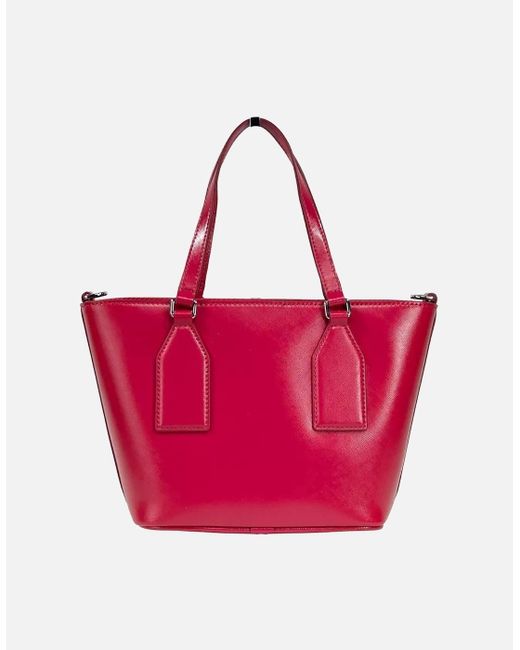 Marc Jacobs Pink Small Saffiano Leather Tote Crossbody Bag
