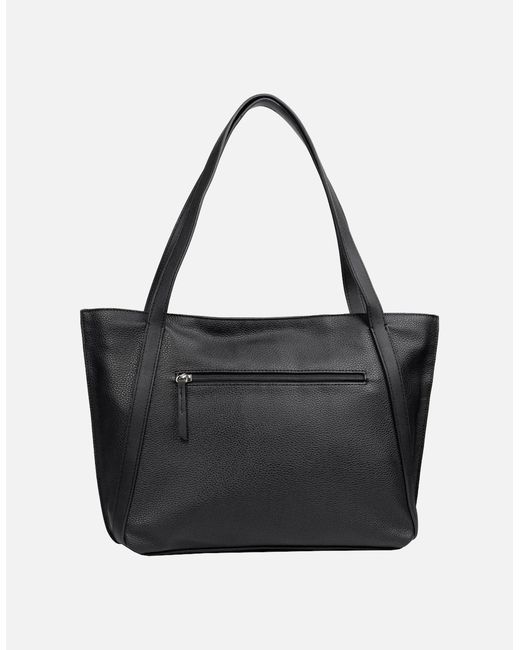Gabor Black Elfie Zip Shopper Shoulder Bag