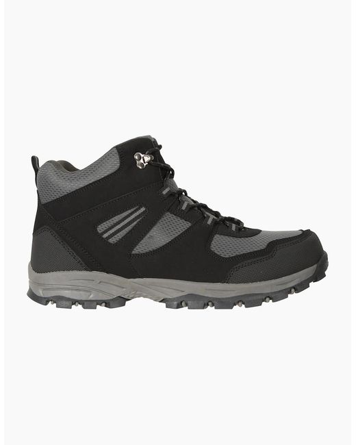 Mountain Warehouse Black Mcleod Wide Walking Boots for men