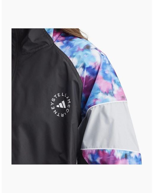 Adidas Blue Funnel Neck Raglan Sleeve Tech Athletic Top