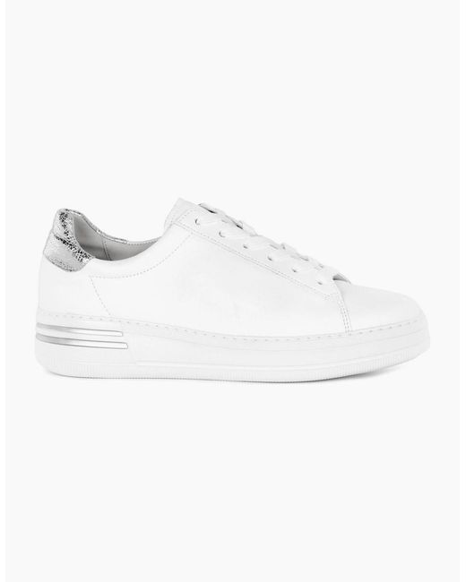 Gabor White Keystone Trainers