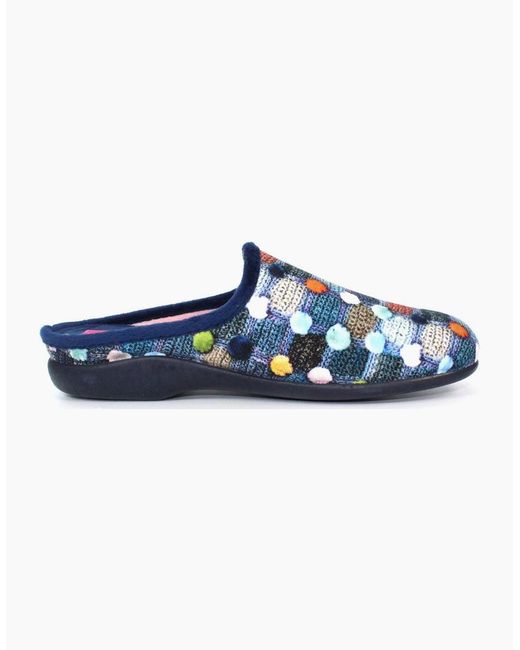 Lunar Blue Crackle Slippers