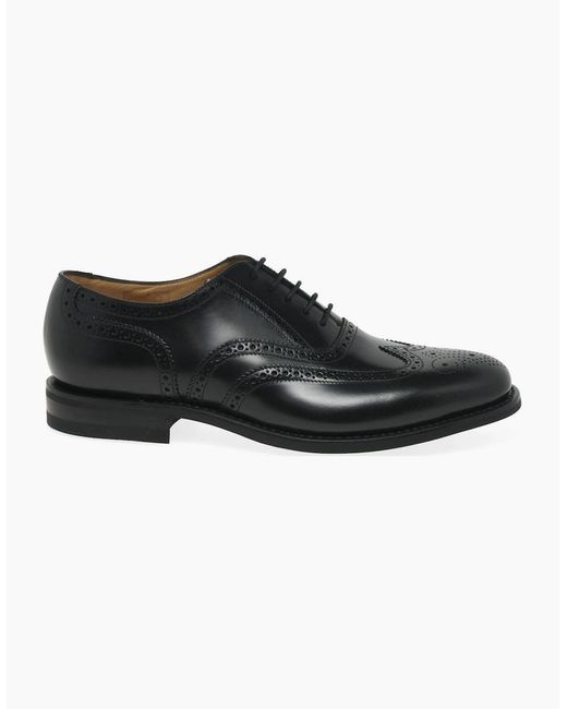 Loake Black 302B Formal Oxford Brogues for men