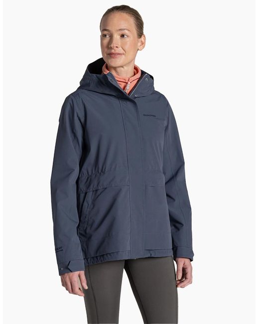 Craghoppers Blue Ladies National Trust Cinquefoil Waterproof Jacket