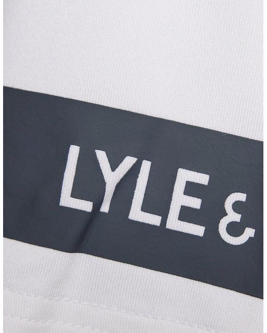 Lyle & Scott White Sports Sleeve Detail T-Shirt for men