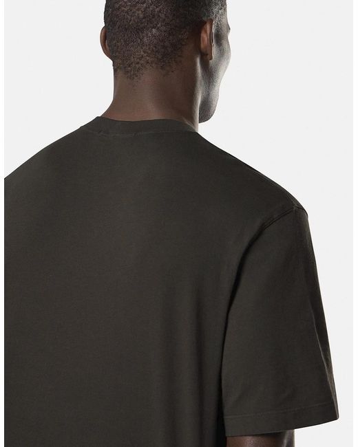 Stone Island Black Patch Logo 2100030 T-Shirt Charcoal for men