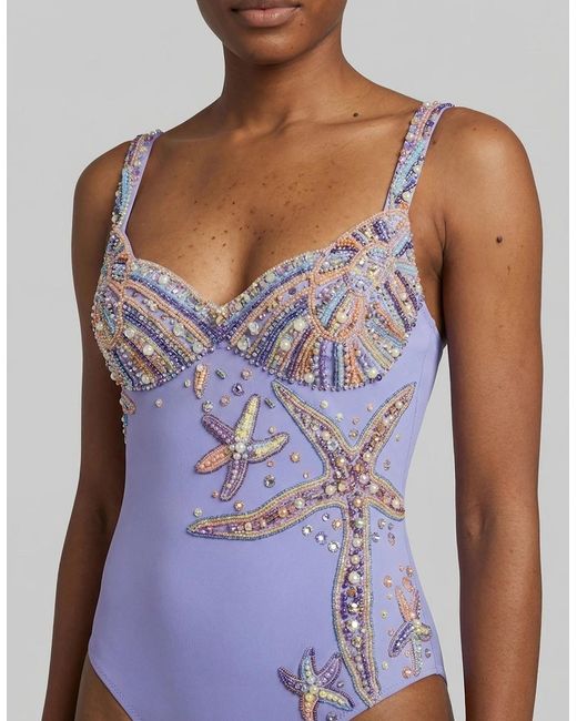 Oceanus Blue Selene Sea Shell Swimsuit