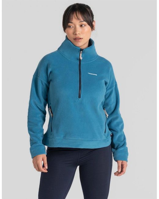 Craghoppers Blue Crag Caprice Quarter Zip Fleece