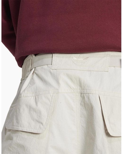 Adidas Originals White P Ess C Shorts for men