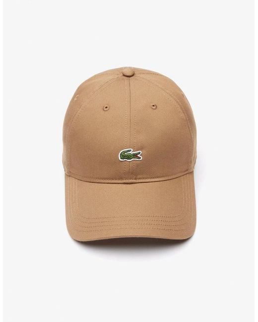 Lacoste Natural Organic Cotton Twill Cap for men