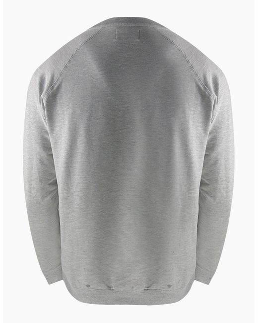 Aquascutum Gray Small Iconic Crest Crew Neck Tracksuit Set for men