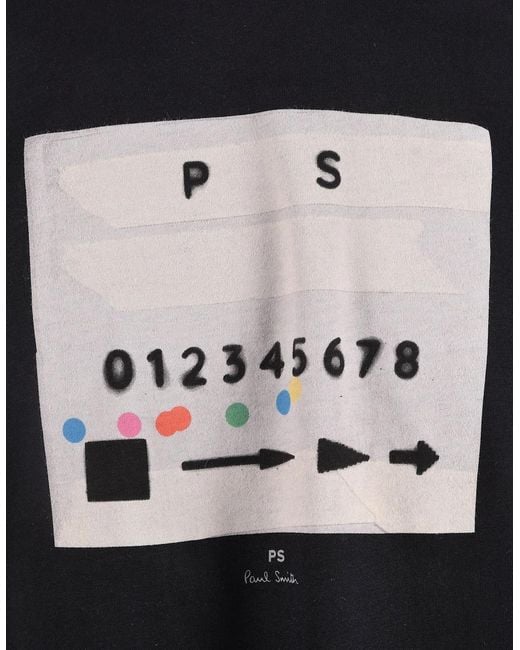 Paul Smith Black Reg Fit T-Shirt for men