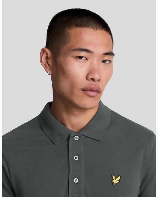 Lyle & Scott Gray Cotton Polo Shirt for men