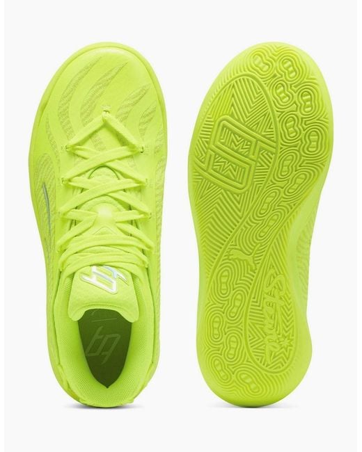 PUMA Yellow Stewie 4 Flawless Basketball Trainers