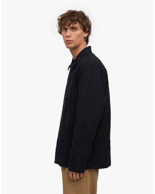 COLORFUL STANDARD Black Organic Workwear Jacket for men