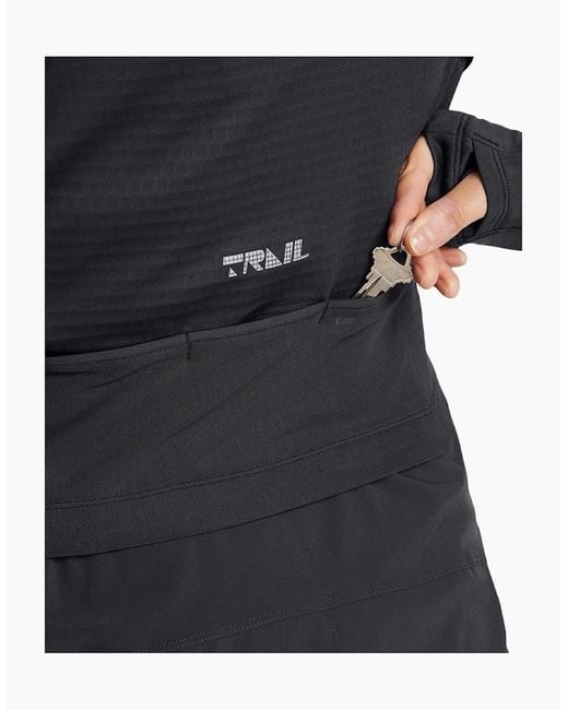 Under Armour Black Trail Run Zip Neck Long Sleeve Tech Top