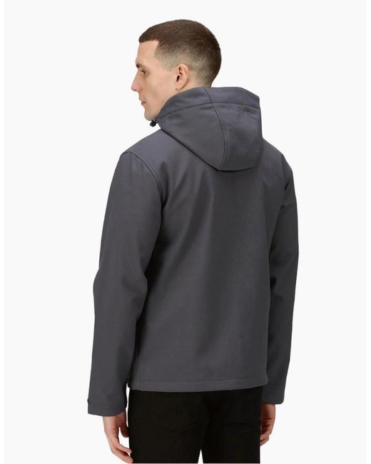 Regatta Blue Professional Venturer Softshell 3 Layer Hooded Jacket for men