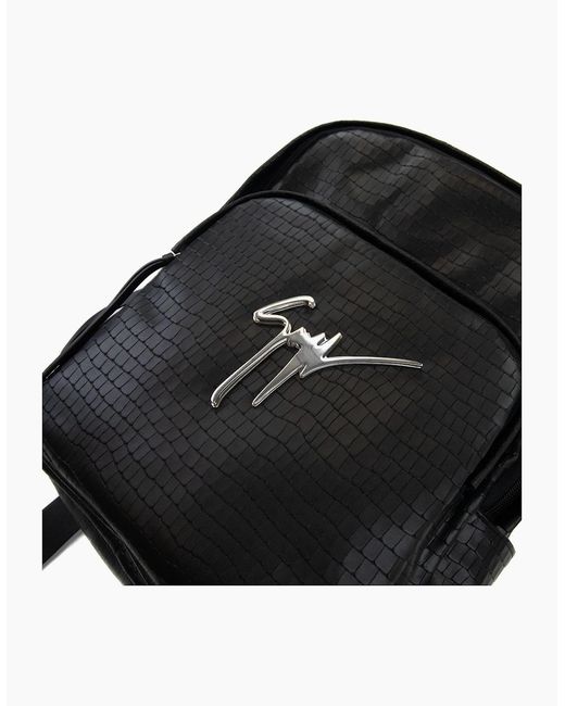 Giuseppe Zanotti Black Signature Borse Carry Backpack for men