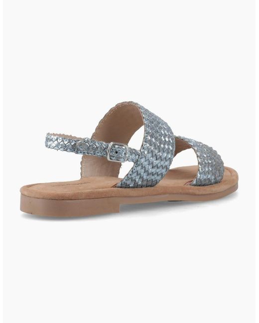 Hush Puppies Blue Helene Wide Fit Sandals