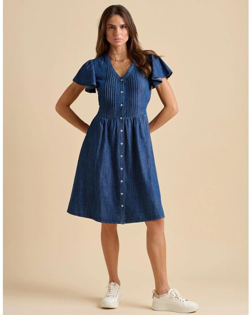 Brakeburn Blue Sandsfoot Knee Length Dress