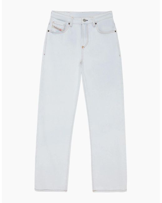 DIESEL White 1999 0079Z Denim Jeans Loose Fit Mid Waist Straight Leg Pants