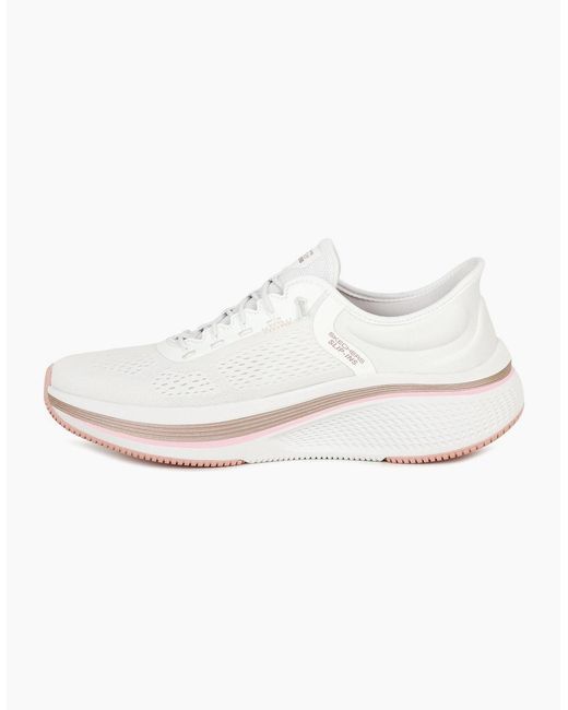 Skechers White Go Run Elevate Slip