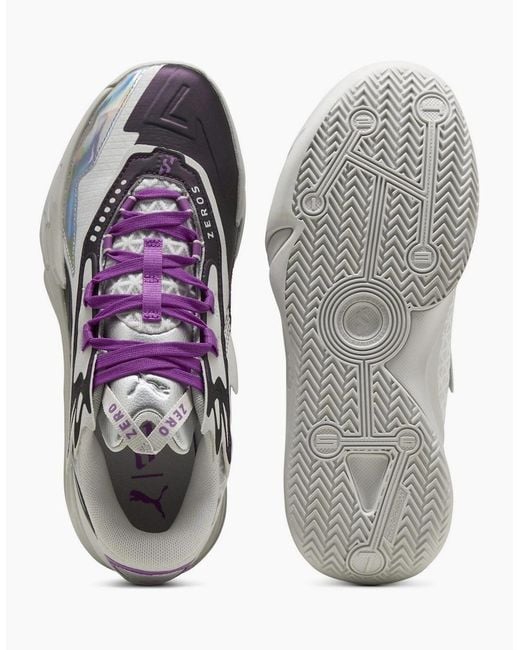 PUMA Gray Scoot Zeros Ii Sterling Basketball Trainers for men