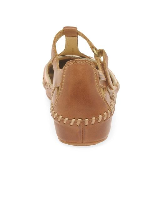 Pikolinos White Vallarta Woven Leather Sandals