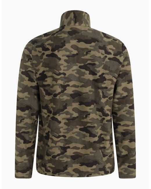 Mountain Warehouse Green Camber Ii Half Zip Fleece Top for men