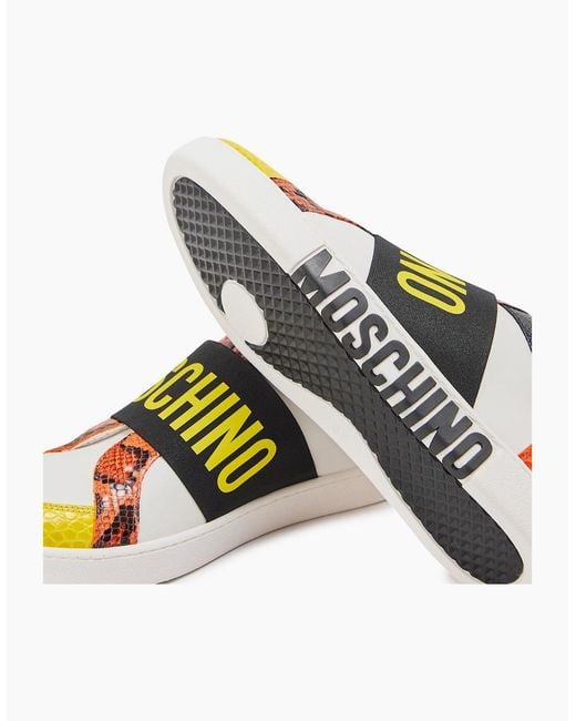 Moschino White Low Top Trainers for men