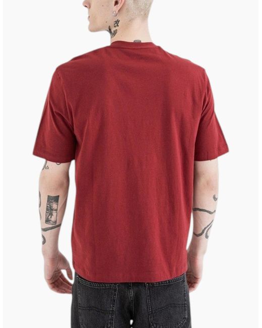 Armani Red Exchange T-Shirts Milano Basic Ax Print Tee for men