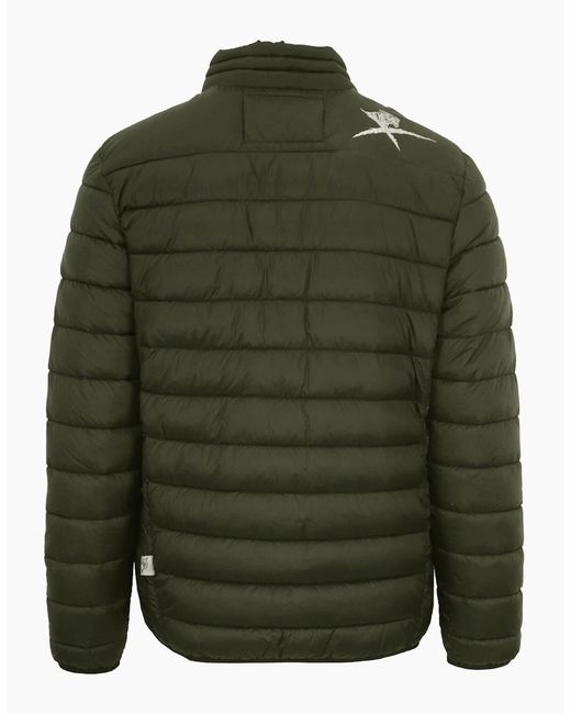 Philipp Plein Green Plein Sport Patch Logo Thin Padded Jacket for men