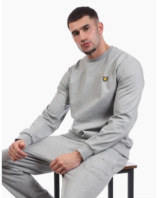 Lyle & Scott Gray Lightweight Sweatshirt for men