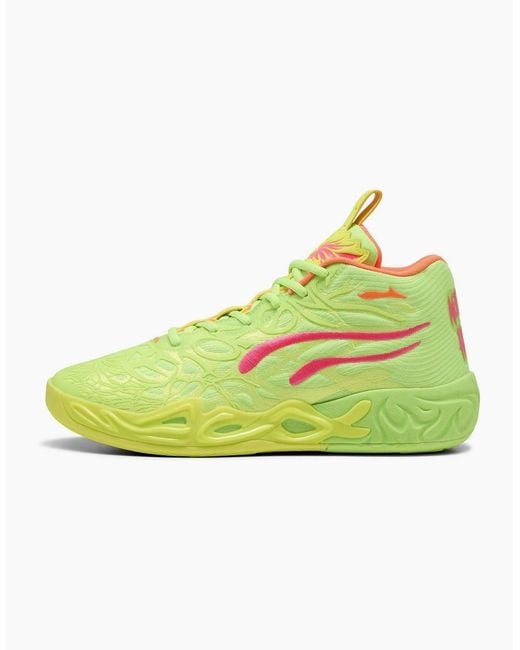 PUMA Yellow Mb.04 Gem Basketball Trainers for men