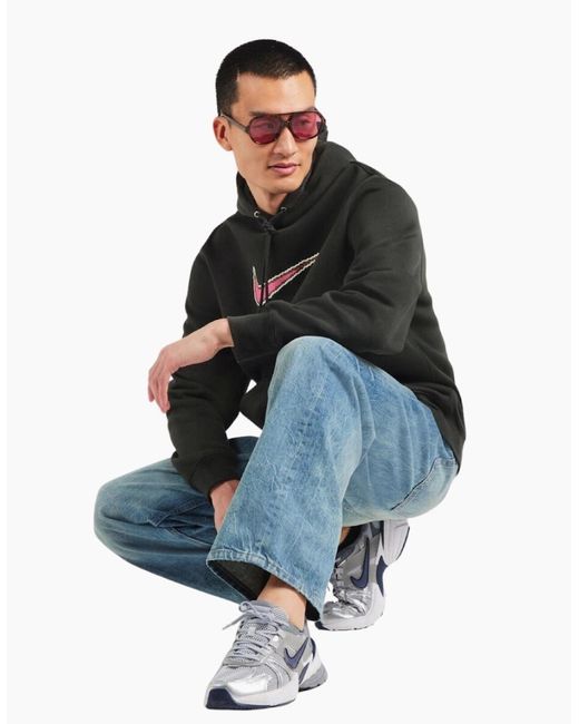 Nike Gray Club Neo Varsity Khaki Hoodie for men
